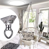 Robuste 360 Rotation Pivotant Crochet 1200LB Capacité En Bois Jeu Concret Yoga Hamac Chaise