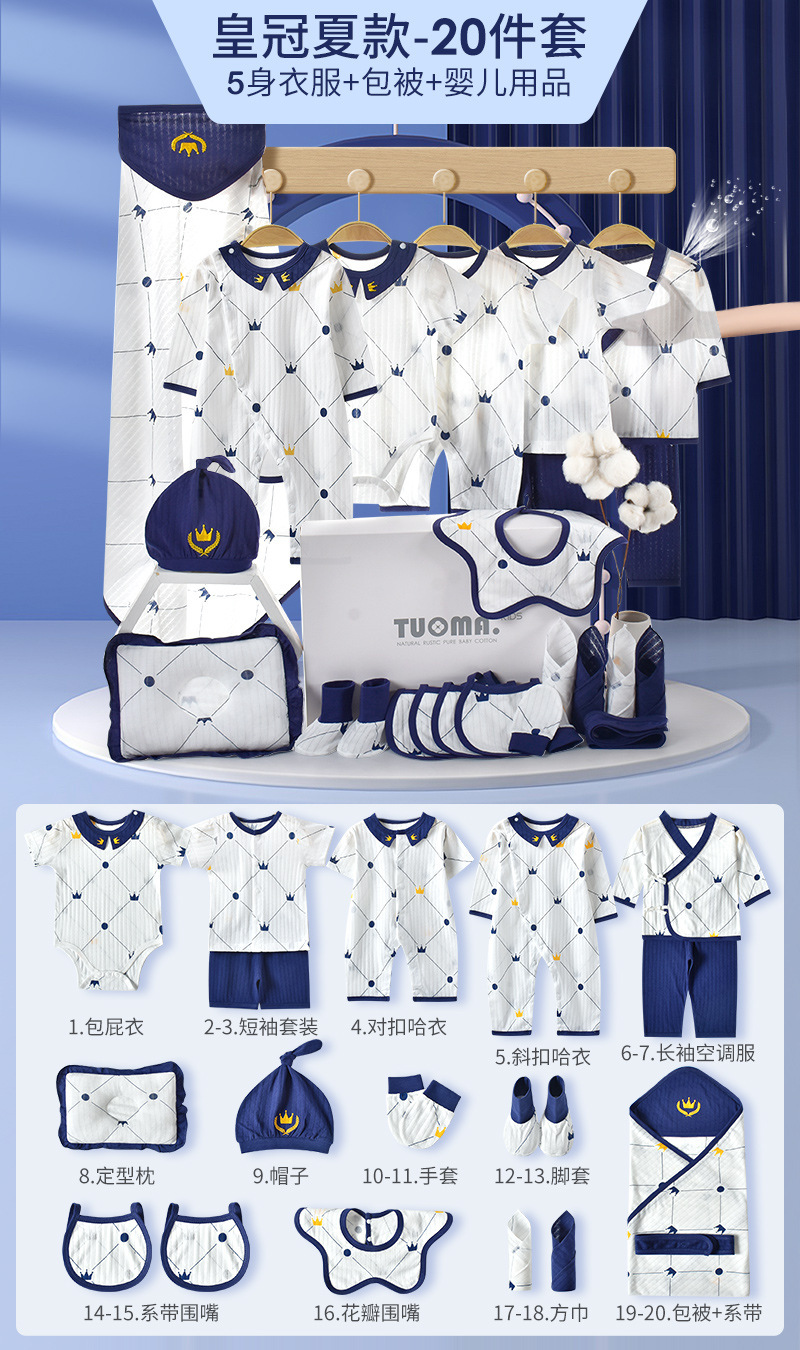 Corona estiva-blu 20 pezzi