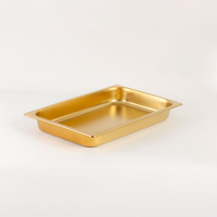 Plateau de stockage et de service pour hôtels et cuisines commerciales en acier inoxydable Gn Pan 1/2