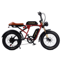 Vélo électrique AKEZ 2025 S2 48V 750W à double batterie, 26Ah, pneus larges, vélo électrique pour adultes, OEM ODM, marque privée, tout-terrain, aventure