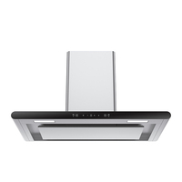 Hotte de cuisine en forme de T pour cuisine éclairage LED en acier inoxydable hottes de cheminée murales appareil ménager