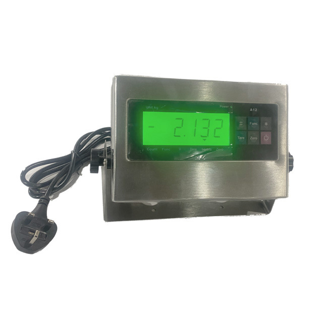Stainless Steel Weight Repeater LCD Display A12E Load Cell Indicator RS232 Output Pesage Controller