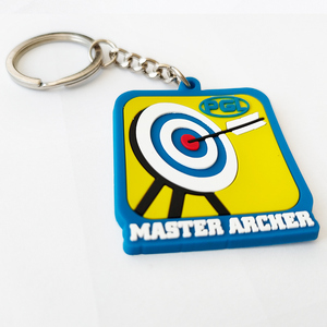Custom 2D Rubber Keychain PVC Promotional Keychains & Carabiners for Personalized Gifts