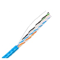 Cable LAN UTP Cat6a de PVC para interiores de alta velocidad 250 MHz 1000 Mbps Cables de red de velocidad de banda ancha Cat6 Cables de comunicación para interiores