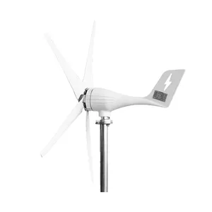 Factory wholesale 100W 200W wind turbine spiral shape 2pcs flexible blades 12/24V alternative energy generator