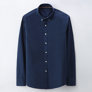 MS-89 <span class=keywords><strong>camicia</strong></span> da uomo in cotone leggero a maniche lunghe con risvolto a maniche lunghe Casual da uomo - Product Image 3