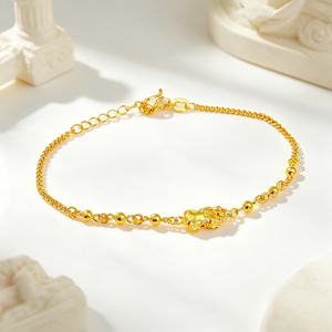 Bracelet Pixiu, fabricant de bijoux de marque chinoise, technologie de placage or écologique sans cyanure, SL484 - Product Image 5