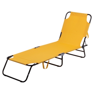 Lettino Prendisole da Spiaggia PORTOFINO FLUO in Acciaio/Polietilene, Set da 4 Pezzi - Product Image 3