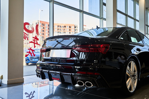Diffuseur arrière en Fiber de carbone sèche préimprégnée haute brillance pour <span class=keywords><strong>Audi</strong></span> A6 <span class=keywords><strong>S6</strong></span> 2019-22 pare-chocs de voiture lèvres arrière - Product Image 3