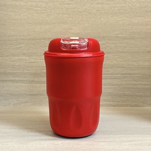 แก้วน้ำสแตนเลสสตีล 316 ขนาด 400 มล. พร้อมฝาปิดกันรั่วซึม สีแดง - Product Image 1