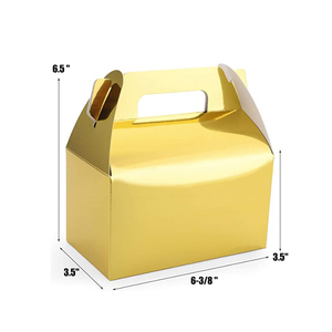 Maßgefertigte Lebensmittel-Papierbox Kompostierbare Kinder-Geburtstagsparty Öko-Verpackung Giebelbox Spielzeug Keks Snack Mädchen Geschenk Hochzeit Süßigkeiten Prägung - Product Image 5