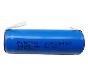 18490 18500 3.7 v 1400mah ליתיום-יון batterie 18490 18500 3.7 v עבור מיקרו מנוע מומנט פלט כלי