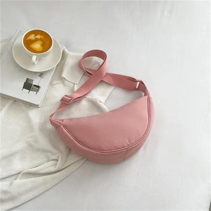 Saco Peito Cor Sólida Para As Mulheres De Viagem De Grande Capacidade Crossbody Feminino Meia Lua Saco Cinto Das Senhoras Diário Rua Fanny Packs