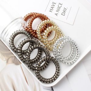 Ensemble de Grands Elastiques à Cheveux en Fil de Téléphone pour Femmes et Filles - Product Image 3