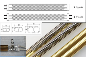 Lampe chauffante <span class=keywords><strong>infrarouge</strong></span> à double tube transparente à <span class=keywords><strong>prix</strong></span> raisonnable pour équipement industriel - Product Image 4