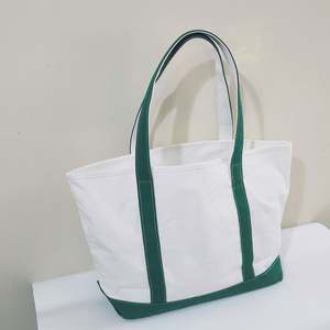 กระเป๋าผ้าแคนวาสสำหรับผู้หญิงพร้อมหูหิ้วเชือก ปิดด้วยซิป ดีไซน์สวยงาม พกพาสะดวกและซักล้างได้ เหมาะสำหรับซื้อของชำและให้เป็นของขวัญ - Product Image 3