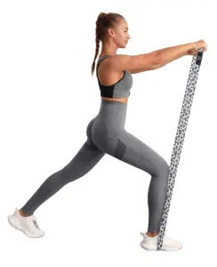 定制设计印花织物拉起长阻力带，用于健身锻炼训练