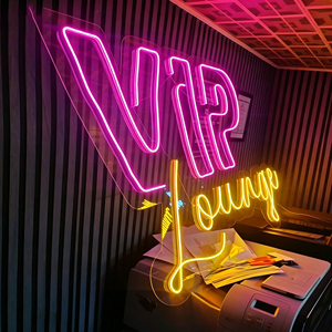 Enseigne néon LED personnalisée, design imprimé UV, corps rectangulaire en cristal, étanche IP67, éclairage décoratif intérieur, garantie 2 ans - Product Image 1