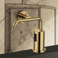 Distributeur de savon moussant à capteur automatique pour les mains en forme de robinet pour hôtel en métal