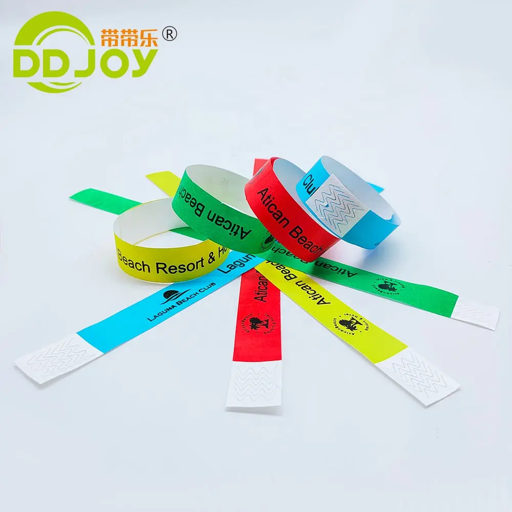 Customizable Gold Tyvek Arm   Wrist Band One-Time Use Fashion Accessory for Events   Festivals