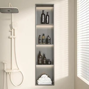 Étagères de <span class=keywords><strong>douche</strong></span> encastrées en acier inoxydable avec éclairage <span class=keywords><strong>LED</strong></span>, design personnalisé pour hôtels et salles de bain - Product Image 3