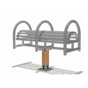 Equipo de Ejercicio al Aire Libre de Alta Calidad, Ecológico y Duradero, de Acero Galvanizado, Plástico y Madera, Color Personalizado para Uso en Parques Públicos - Product Image 2