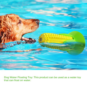 Corn-Shaped Plastic Chewing <b>Toy</b> for Dogs Teeth Cleaning <b>Interactive</b> Squeaky Pet <b>Toy</b> Green and Yellow Cartoon Design - Product Image 5