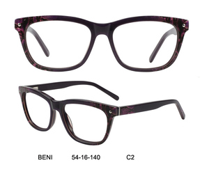 Lunettes carrées classiques en acétate pour hommes et femmes, lunettes optiques imprimées à <span class=keywords><strong>la</strong></span> mode - Product Image 2