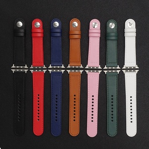 Bracelets de montre en <span class=keywords><strong>cuir</strong></span> de luxe 41/45/49mm, pour <span class=keywords><strong>Apple</strong></span> série <span class=keywords><strong>8</strong></span>/8Ultra/7/6/5/4/3/SE - Product Image 1