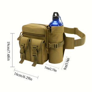 Deportes al aire libre Camo Bolsas laterales Tactical Sling Riñonera con bolsa de botella de agua - Product Image 3