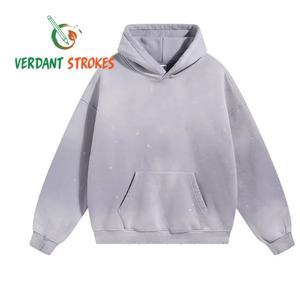 Verdant Strokes. Sudadera con capucha con texto impreso - Eslóganes o mensajes personalizados en varios tipos de fuente - Perfecta para campañas y causas sociales - Product Image 6