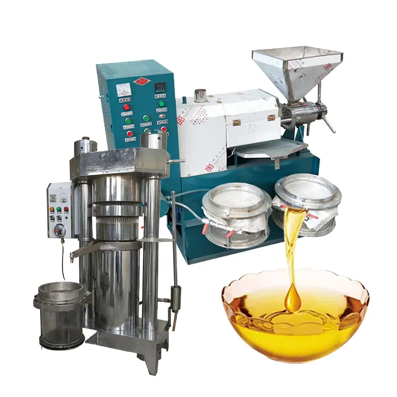 Otomatik endüstriyel soğuk pres 6yl-130 hindistan cevizi zeytin susam hidrolik vida yağ çıkarma makinası küçük işletmeler için