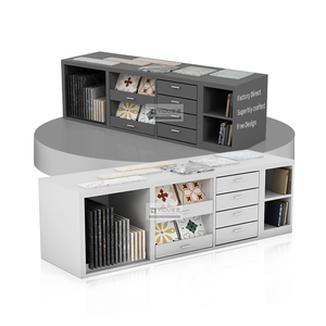 Thông Minh Nhân Tạo Sàn Gốm Hệ Thống Hiển Thị Với Trượt Đứng Cá Nhân Đá Veneer Gạch Hiển Thị Giá - Product Image 1