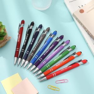 Stylos à bille personnalisés avec logo, stylos promotionnels en métal avec gravure personnalisée pour cadeaux publicitaires, stylo à bille imprimé sur mesure - Product Image 3
