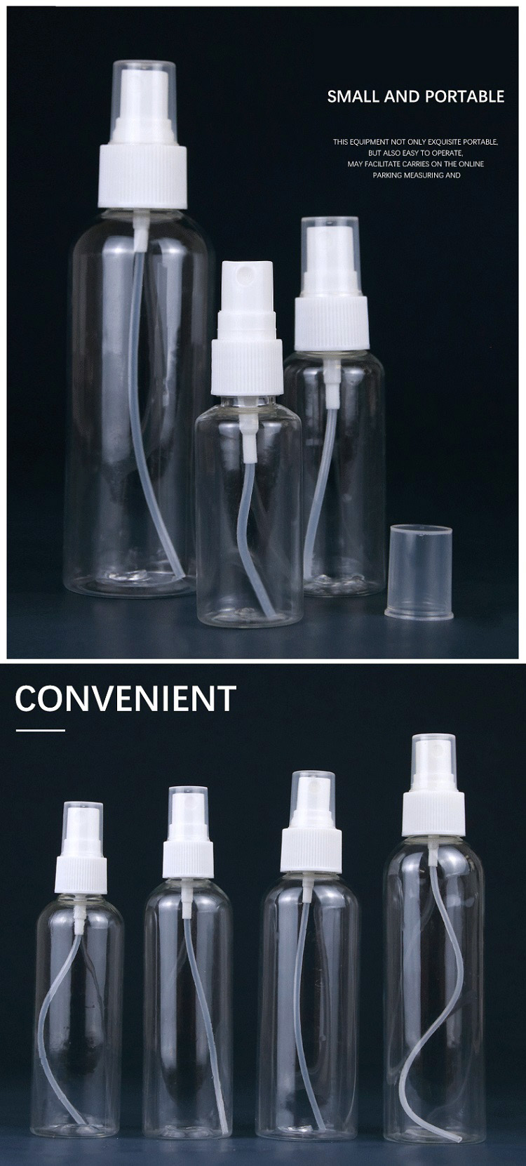 Wholesale 15ml - 500ml Empty Plastic 100ml Spray Bottles 100 Ml Pet Spray Bottle With Fine Mist Sprayer