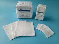 BSMed GS001 Compresses de gaze absorbantes chirurgicales et médicales 100% coton naturel, certifiées CE, désinfectées aux UV, pour usage hospitalier, tailles 2x2" 3x3"