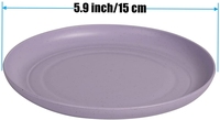 Assiettes à dîner incassables biodégradables et écologiques assiettes de restaurant en paille de blé boîte en plastique assiette minimaliste 50 pièces 35g
