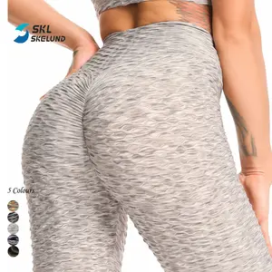 For Women Sexy Capri Tik Tok Push Up Anti Cellulite High Waist Colorful Scrunch Butt Lifting Leggings