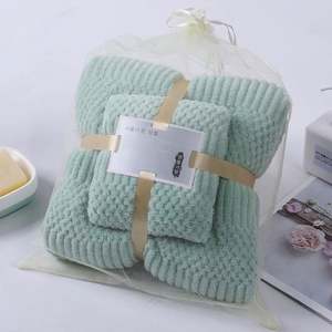 I-0673 Wholesale Coral Fleece Bath <b>Towel</b> Gift Soft Absorbent Face Kitchen <b>Towel</b> <b>Set</b> in <b>Towel</b> Bath <b>Towel</b> <b>Set</b> - Product Image 6