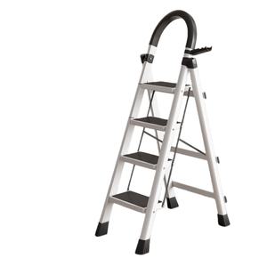 Échelle escamotable moderne 2-5 marches, tabouret d'ingénierie extensible, échelle réglable en hauteur, double usage, avec <span class=keywords><strong>marchepied</strong></span> large - Product Image 2