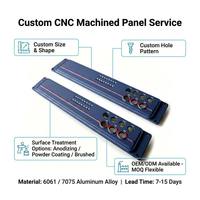 Panel de Aluminio Mecanizado por CNC Personalizado, Azul Marino, Anodizado Duro, Multiagujeros, Fresado de Precisión, Panel para Montaje en Rack, OEM/ODM Disponible
