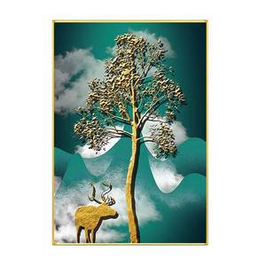 Pop Art moderno paesaggio europeo alce albero soggiorno camera da letto divano corridoio Poster tela pittura stampa su immagine di <span class=keywords><strong>arte</strong></span> della parete - Product Image 5