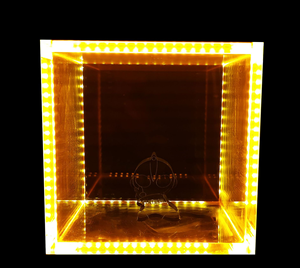 Boîte de présentation lumineuse transparente en acrylique, boîte de rangement de bande de lumière LED, boîte de rangement en verre organique, boîte de rangement, boîte anti-poussière - Product Image 1