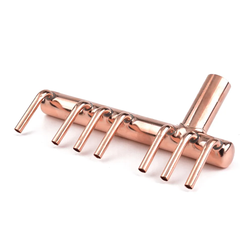 copper pipe copper manifold for air condition / underfloor heating