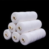 Mèches de bougie en coton naturel tressé, en bobine, cylindriques, pour la fabrication de bougies maison DIY à base de cire de paraffine, de soja et de cire d'abeille