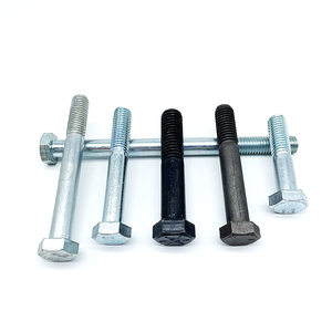 Perno lục giác cấp 4.8 8.8 <span class=keywords><strong>10</strong></span>.9 12.9 thép carbon đen nửa chủ đề Hex đầu bu lông DIN 931 - Product Image 4