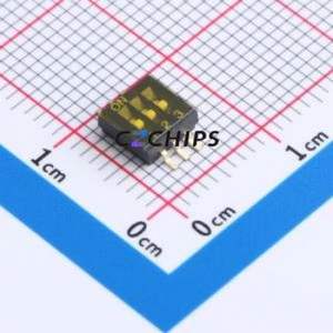 ZX-1.27BM-3PSMD DIP Switch SMD Switch Flat Toggle, Groove Type Single Pole Single Throw 3 1.27mm - Product Image 1