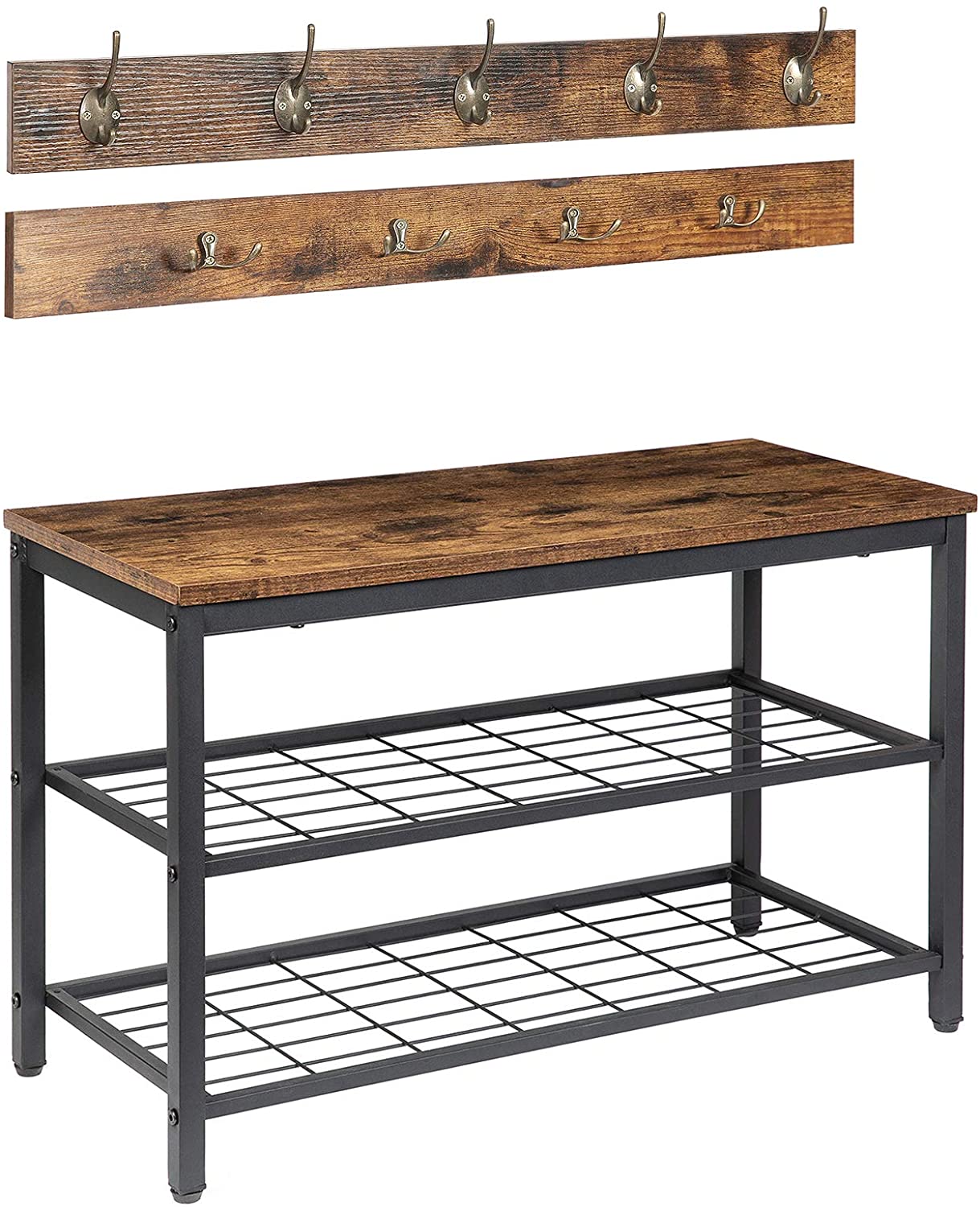 Вешалка для пальто Combohome, набор верстаков для обуви, вешалка для обуви с крючками для пальто, шляпы, сумок, подвесной органайзер, промышленный дизайн