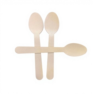 Vaisselle jetable écologique en bois 140 mm (biodégradable et recyclable) pour les restaurants de restauration rapide à emporter - Product Image 4