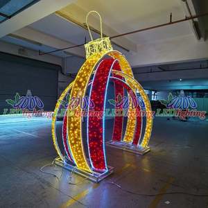 Scenic Park Square Corridor LED Motivo Luz Exterior Impermeable Forma Redonda Arco para Navidad y Halloween Decoración de la boda - Product Image 1